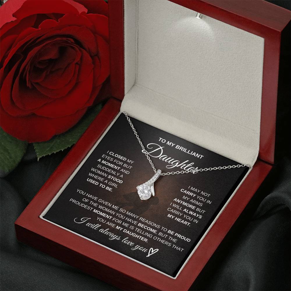 To My Brilliant Daughter – I’m So Proud of You 💖 | Necklace Gift from Dad