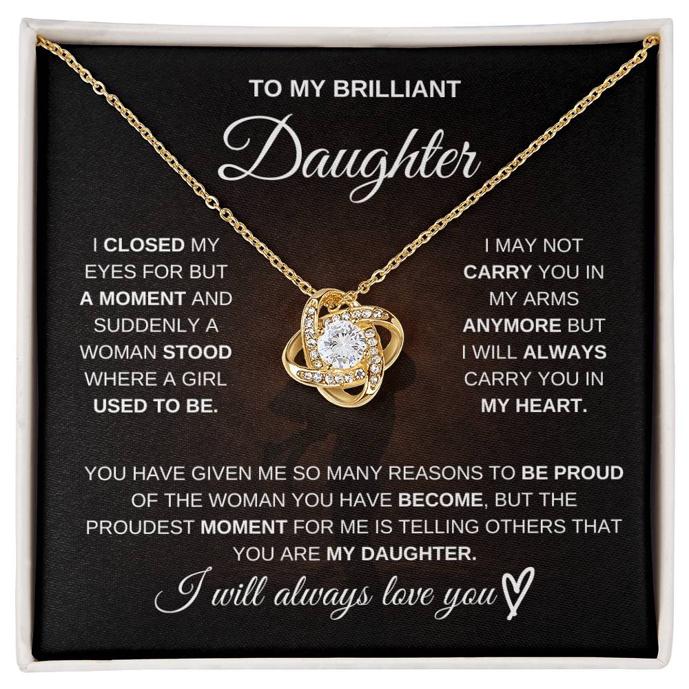 To My Brilliant Daughter – I’m So Proud of You 💖 | Necklace Gift from Dad