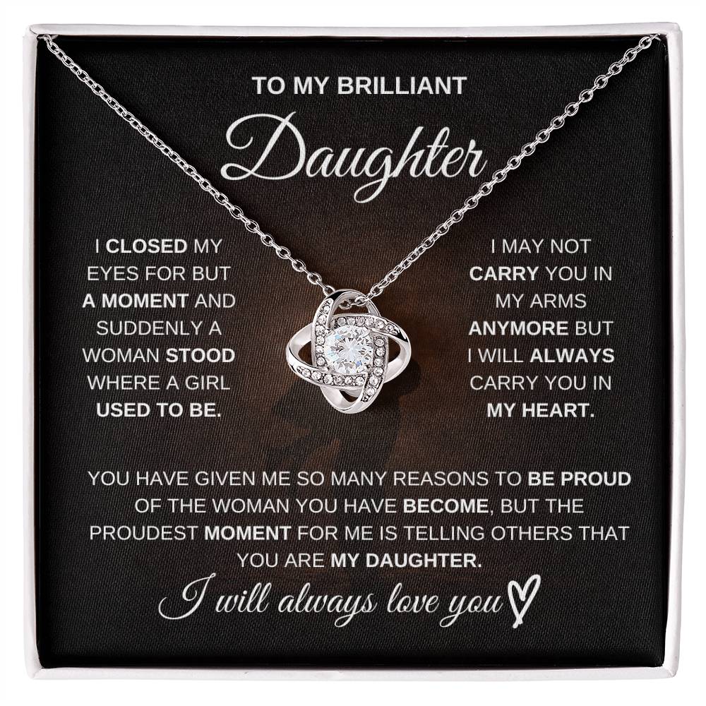 To My Brilliant Daughter – I’m So Proud of You 💖 | Necklace Gift from Dad