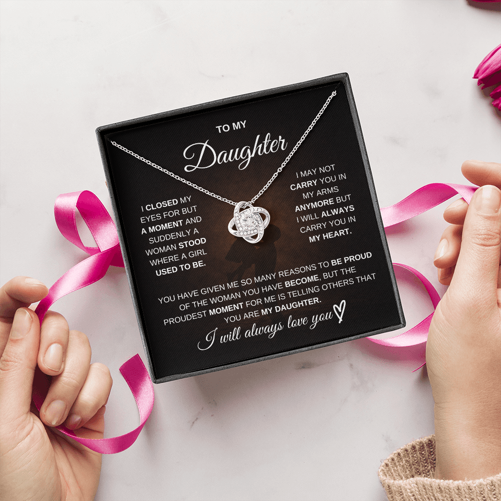 To My Daughter – I Will Always Be There for You 💖 | Necklace Gift from Dad