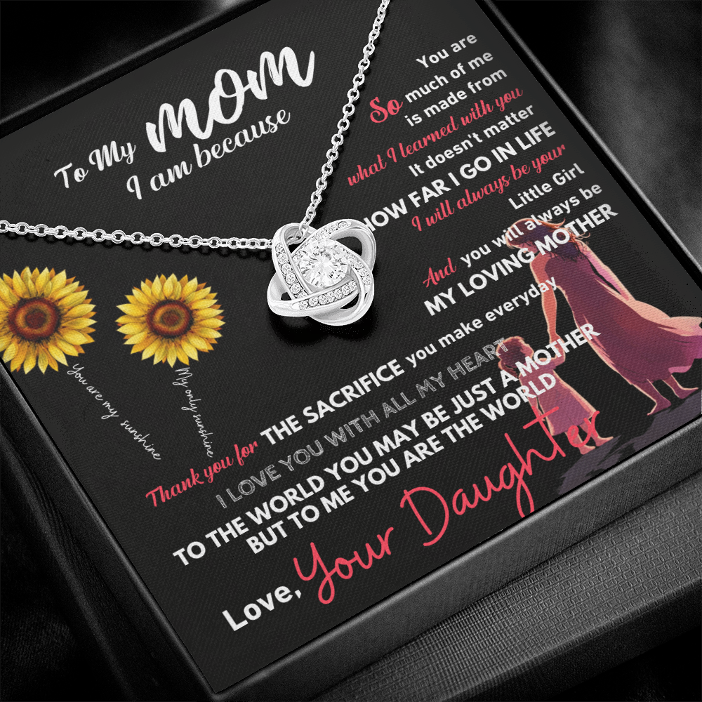 To My Mom – I Am Because of You 💖 | Gift from Daughter