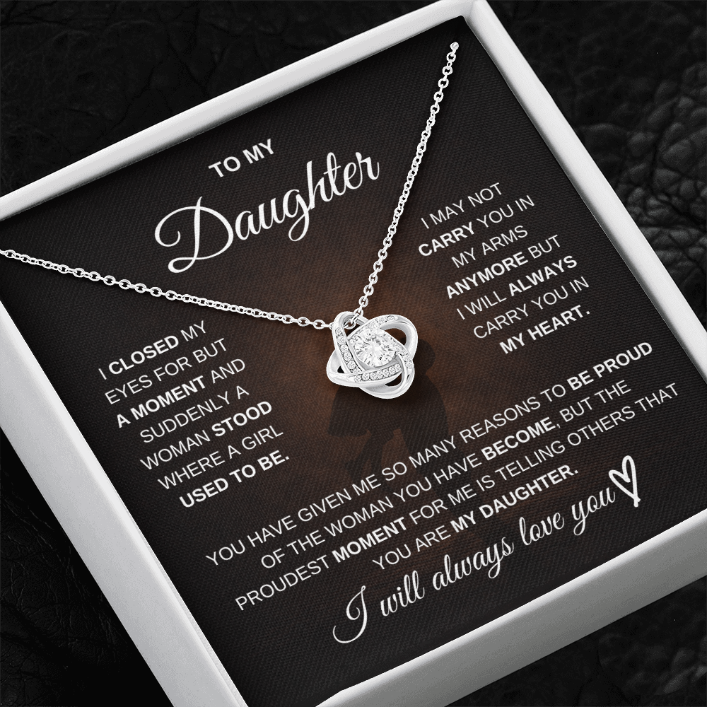 To My Daughter – I Will Always Be There for You 💖 | Necklace Gift from Dad