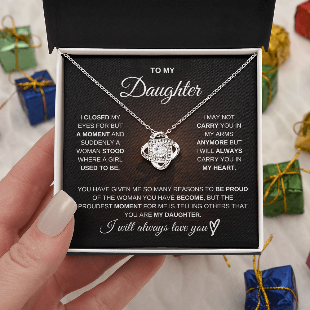 To My Daughter – I Will Always Be There for You 💖 | Necklace Gift from Dad