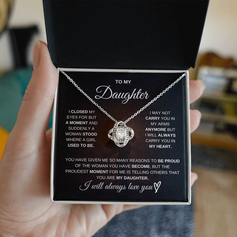To My Daughter – I Will Always Be There for You 💖 | Necklace Gift from Dad