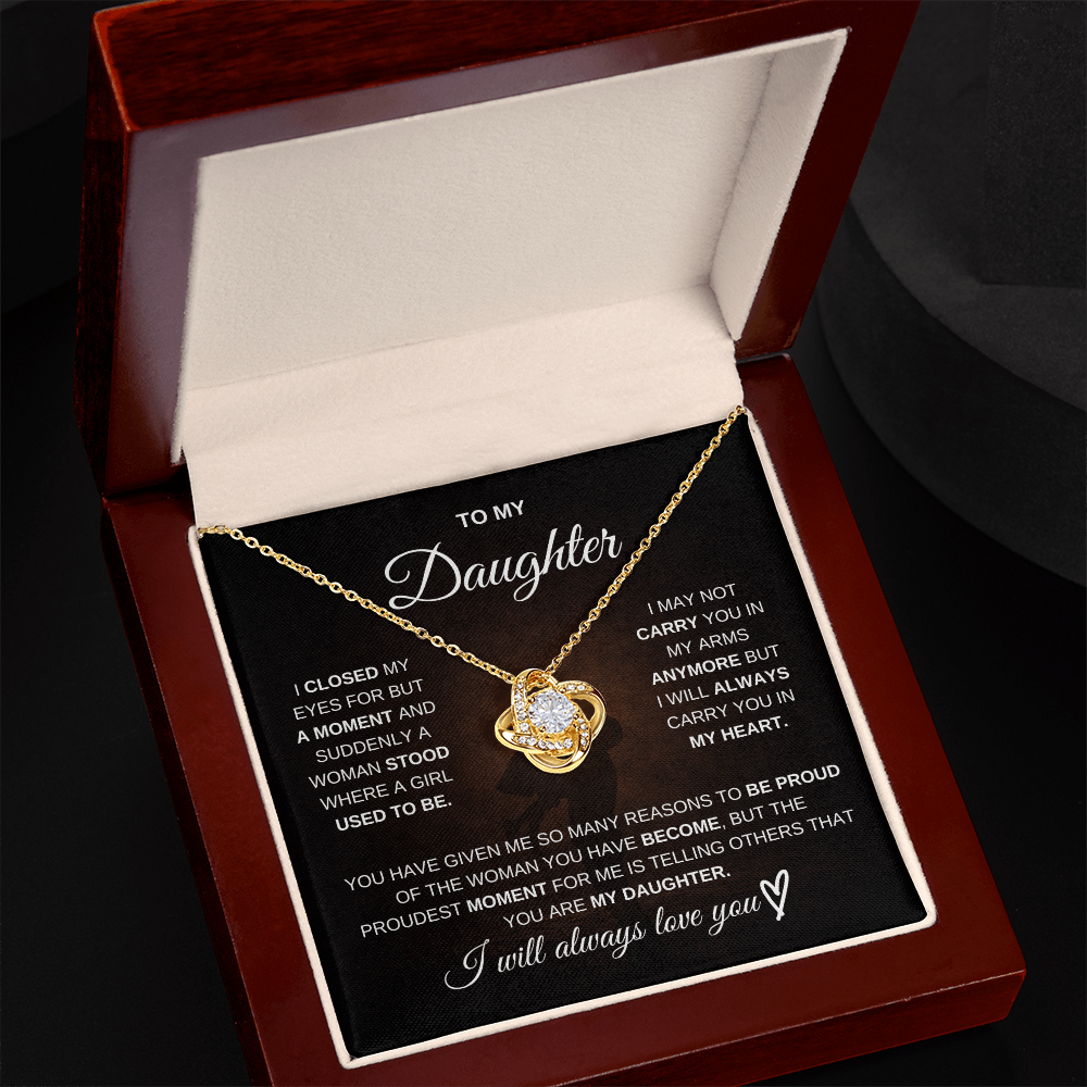 To My Daughter – I Will Always Be There for You 💖 | Necklace Gift from Dad