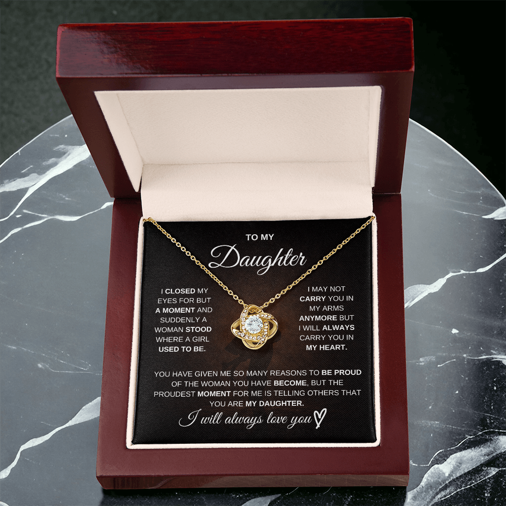To My Daughter – I Will Always Be There for You 💖 | Necklace Gift from Dad