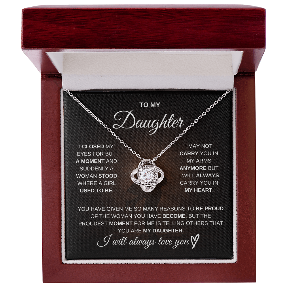 To My Daughter – I Will Always Be There for You 💖 | Necklace Gift from Dad