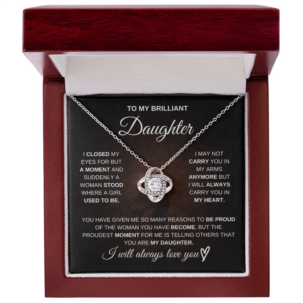 To My Brilliant Daughter – I’m So Proud of You 💖 | Necklace Gift from Dad