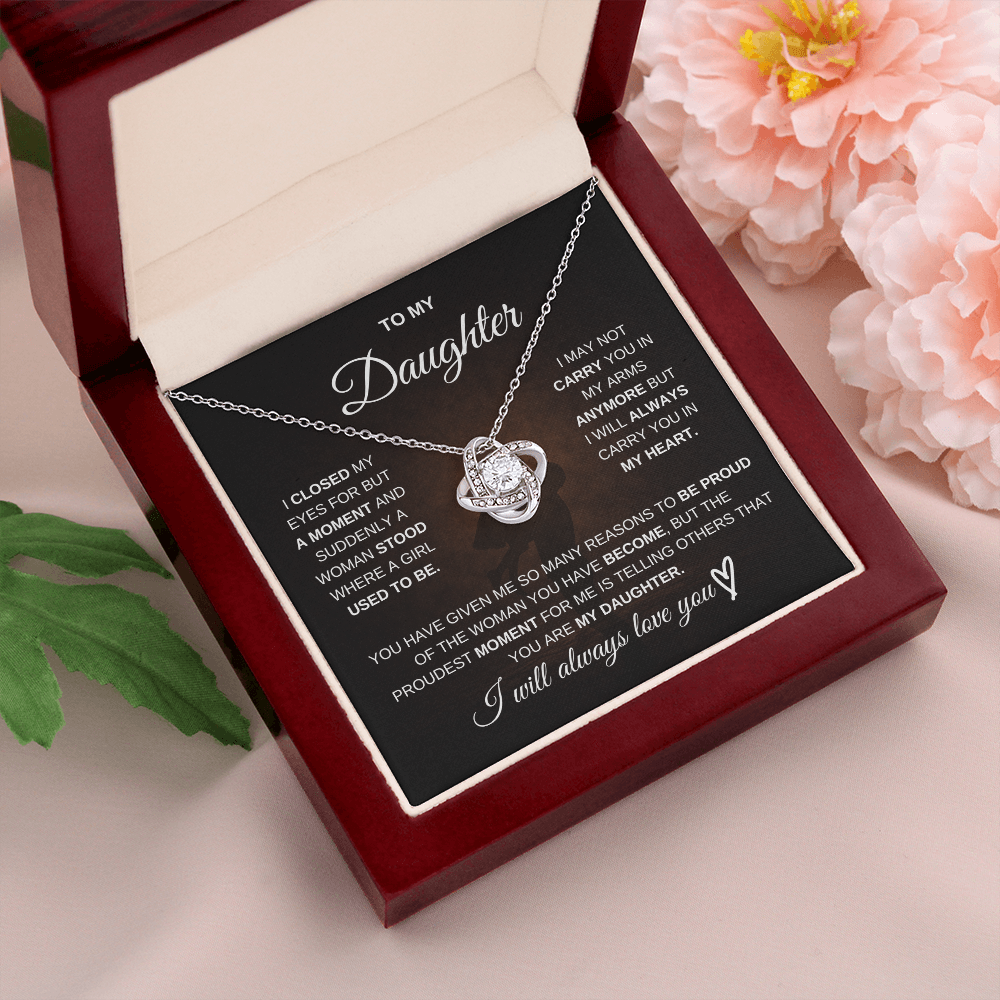 To My Daughter – I Will Always Be There for You 💖 | Necklace Gift from Dad