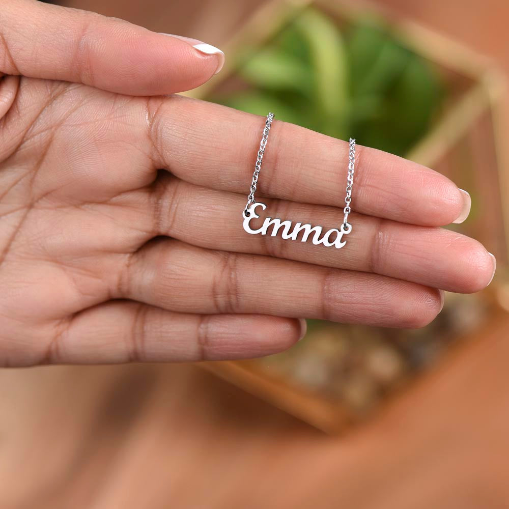 To My Daughter – A Gift Made Just for You 💖 | Personalized Name Necklace from Dad