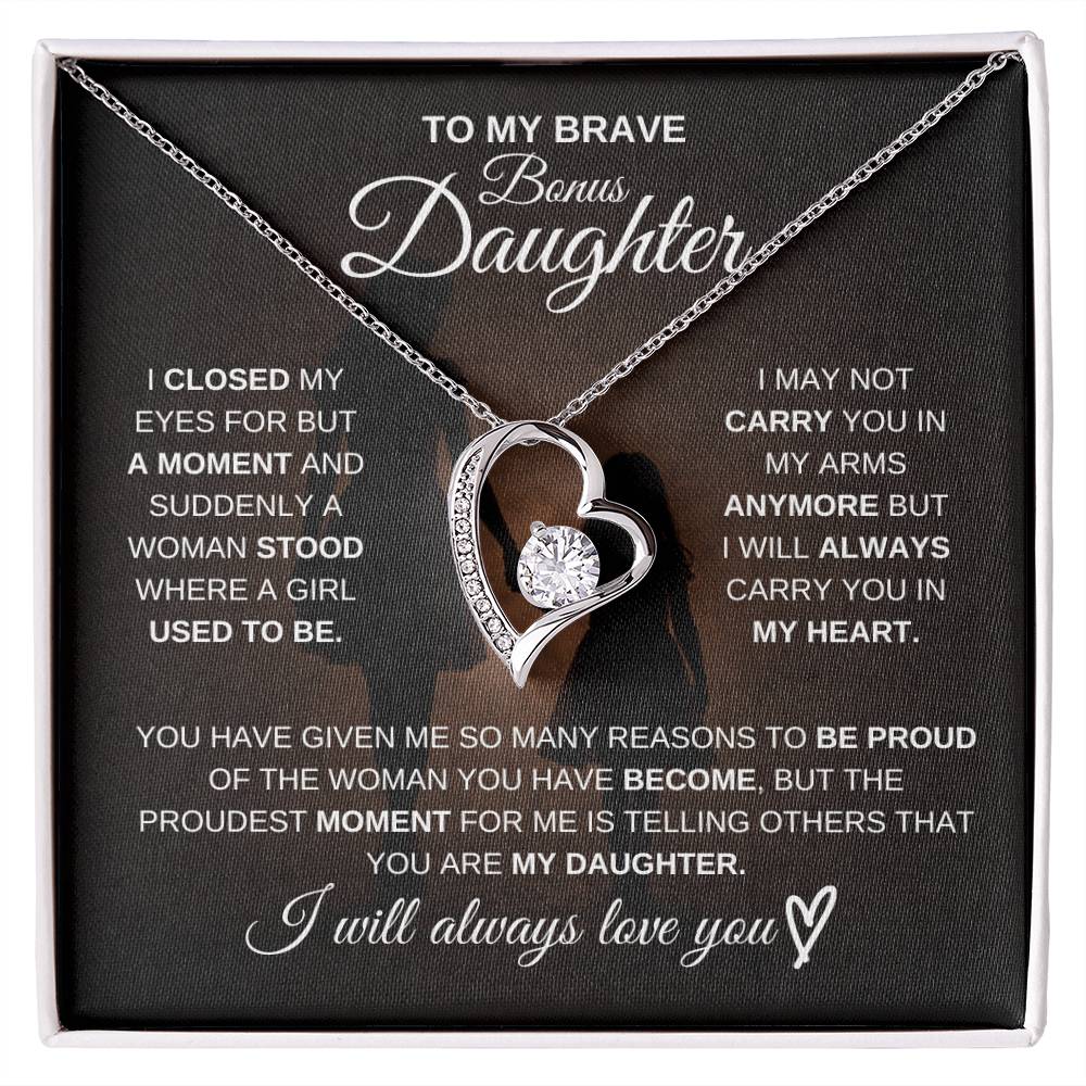 To My Brave Bonus Daughter – Never Forget How Strong You Are 💖 | Gift from Mom