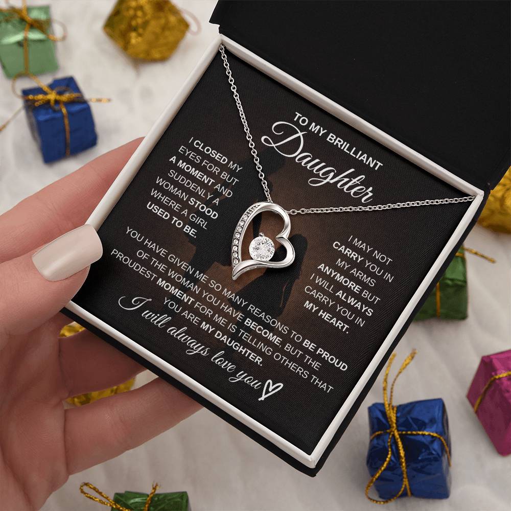 To My Brilliant Daughter – I’m So Proud of You 💖 | Necklace Gift from Mom