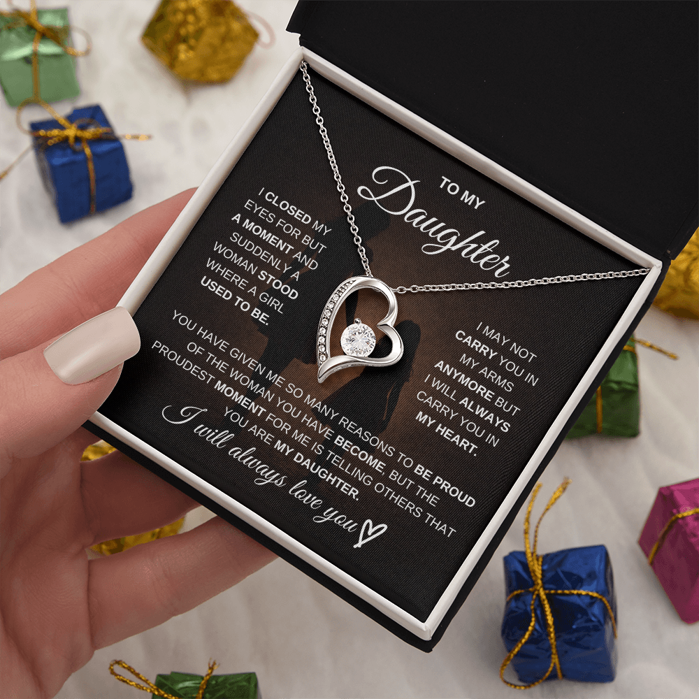 To My Daughter – I Will Always Be There for You 💖 | Necklace Gift from Mom