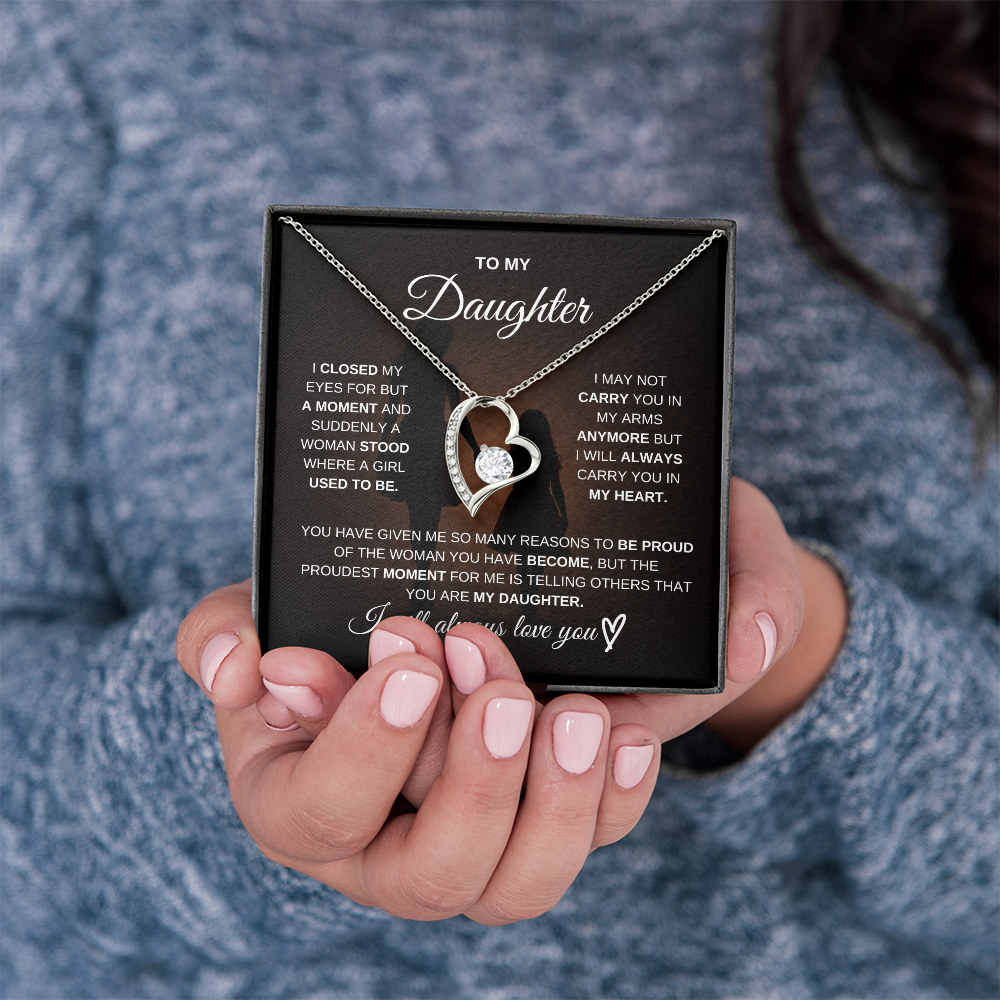 To My Daughter – I Will Always Be There for You 💖 | Necklace Gift from Mom