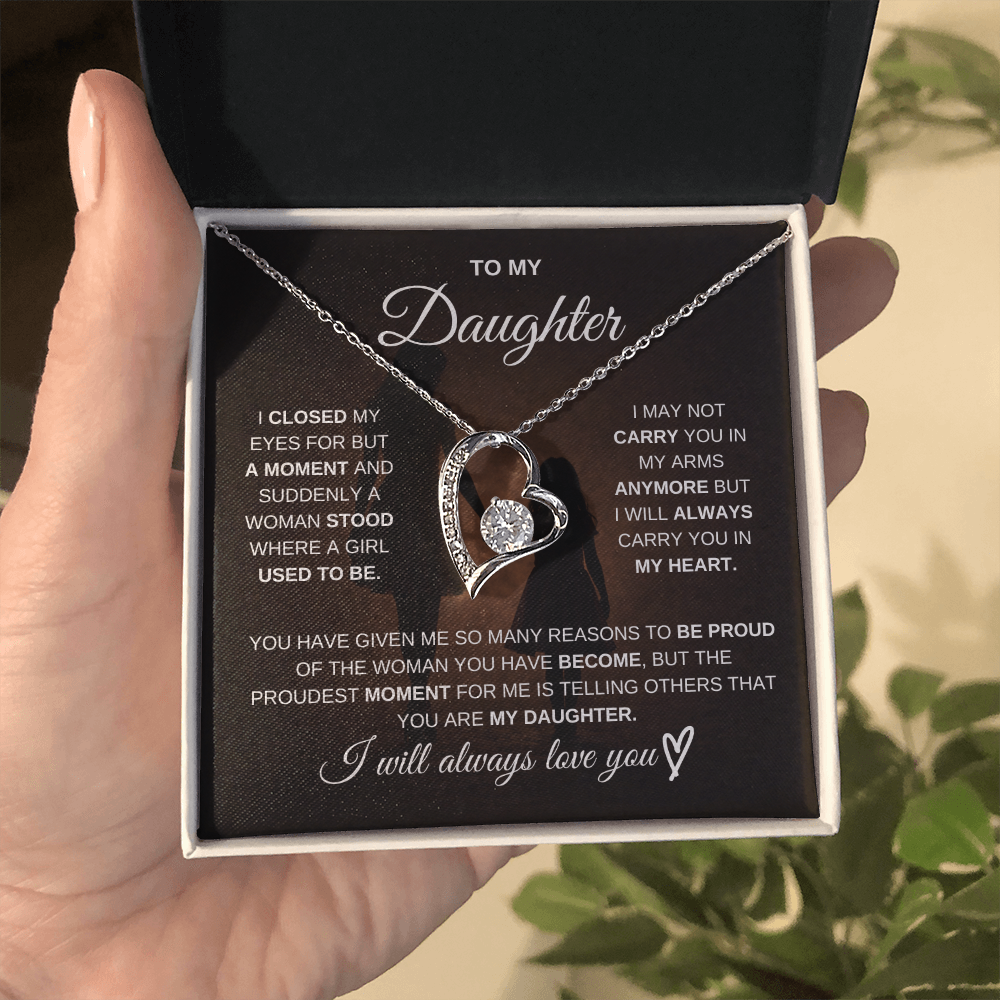 To My Daughter – I Will Always Be There for You 💖 | Necklace Gift from Mom