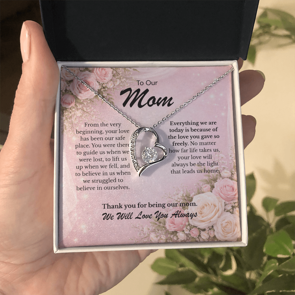 Forever Love Necklace from Her Children gift for Mom