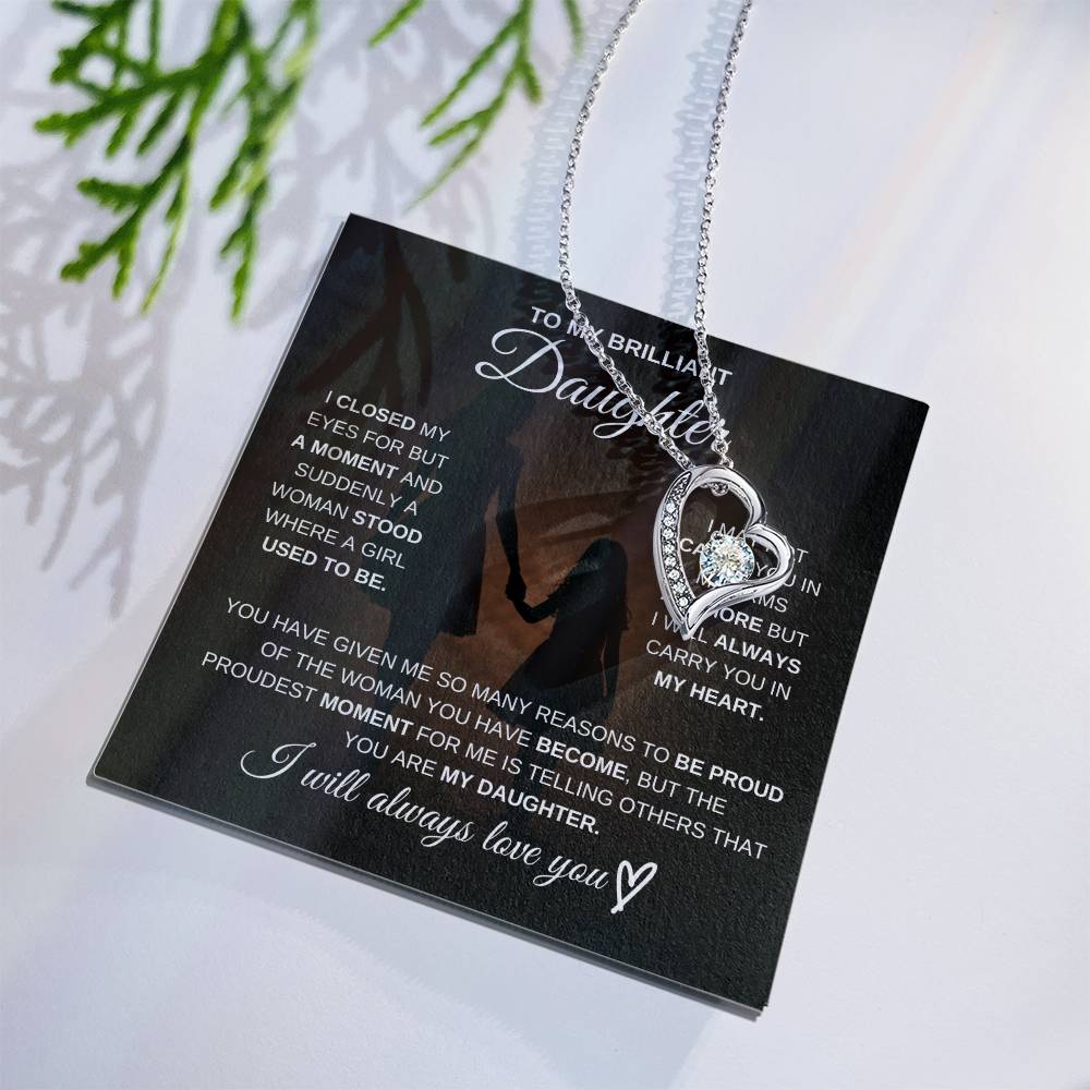 To My Brilliant Daughter – I’m So Proud of You 💖 | Necklace Gift from Mom