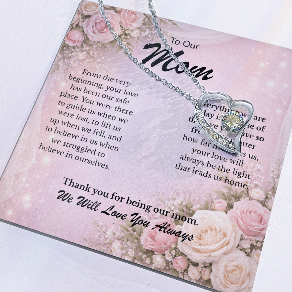 Forever Love Necklace from Her Children for Mom