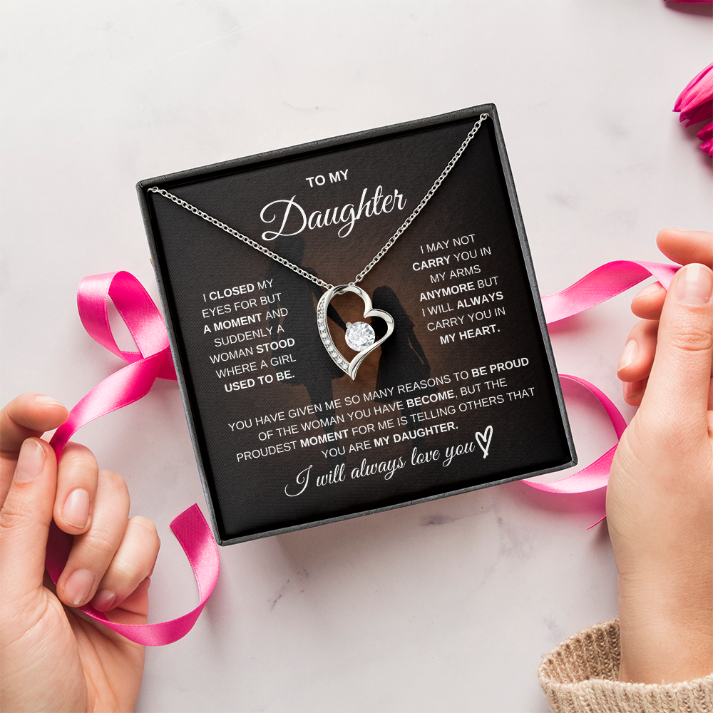 To My Daughter – I Will Always Be There for You 💖 | Necklace Gift from Mom