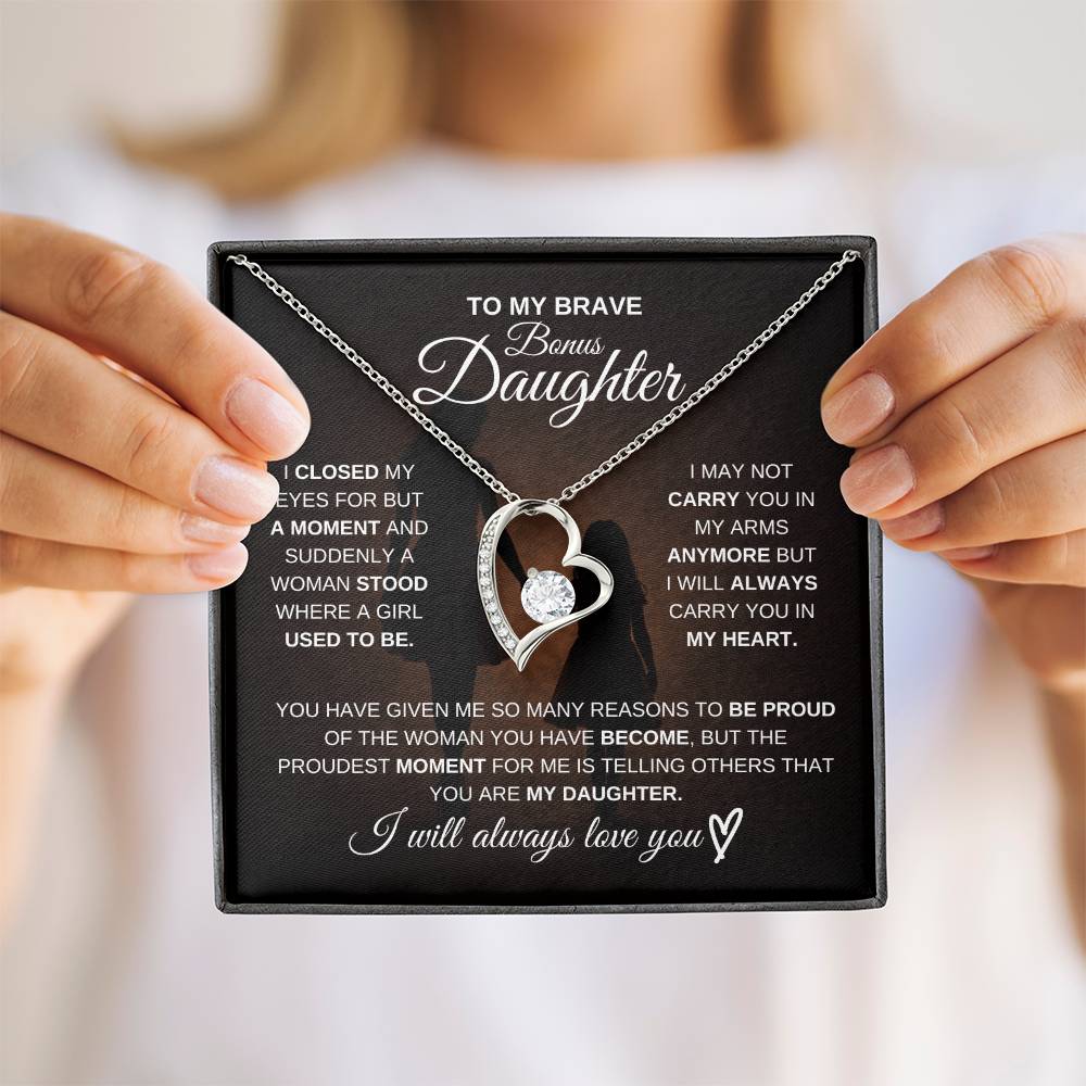 To My Brave Bonus Daughter – Never Forget How Strong You Are 💖 | Gift from Mom