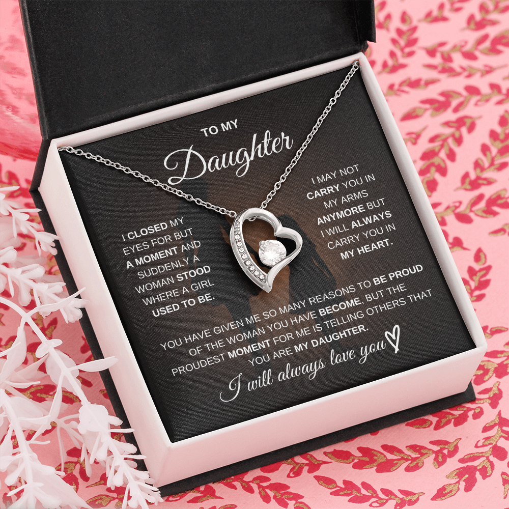 To My Daughter – I Will Always Be There for You 💖 | Necklace Gift from Mom