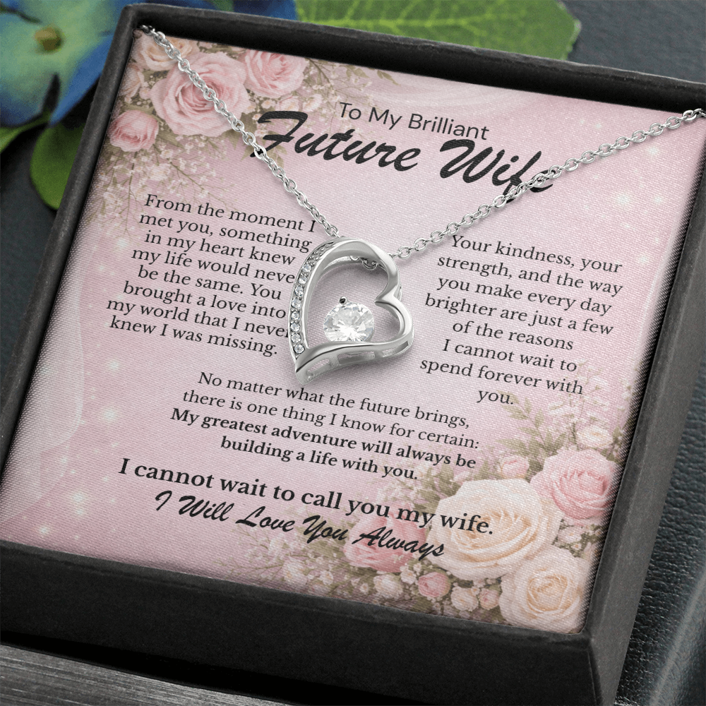 Sentimental Forever Love Necklace gift for Brilliant Future Wife