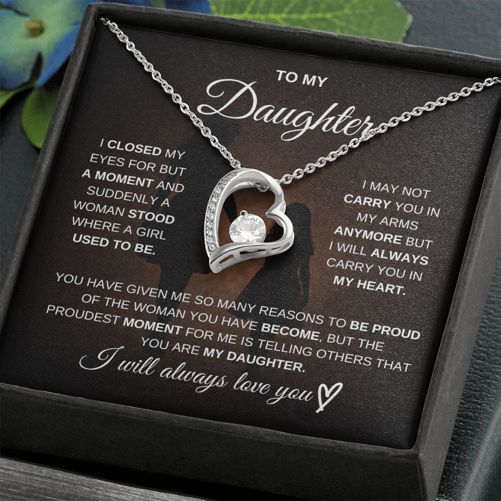 To My Daughter – I Will Always Be There for You 💖 | Necklace Gift from Mom
