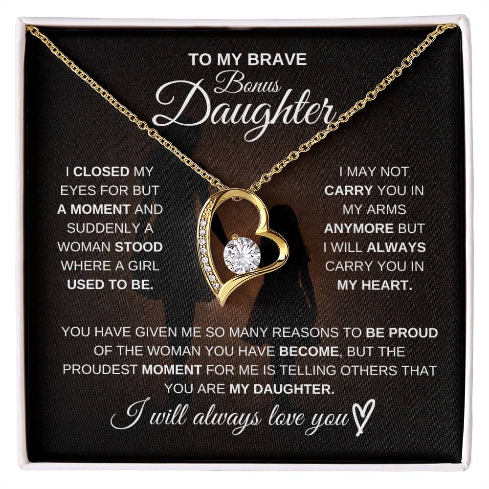 To My Brave Bonus Daughter – Never Forget How Strong You Are 💖 | Gift from Mom