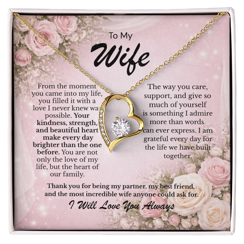 Wife – You Are My Forever jewelry gift - Romantic Gift
