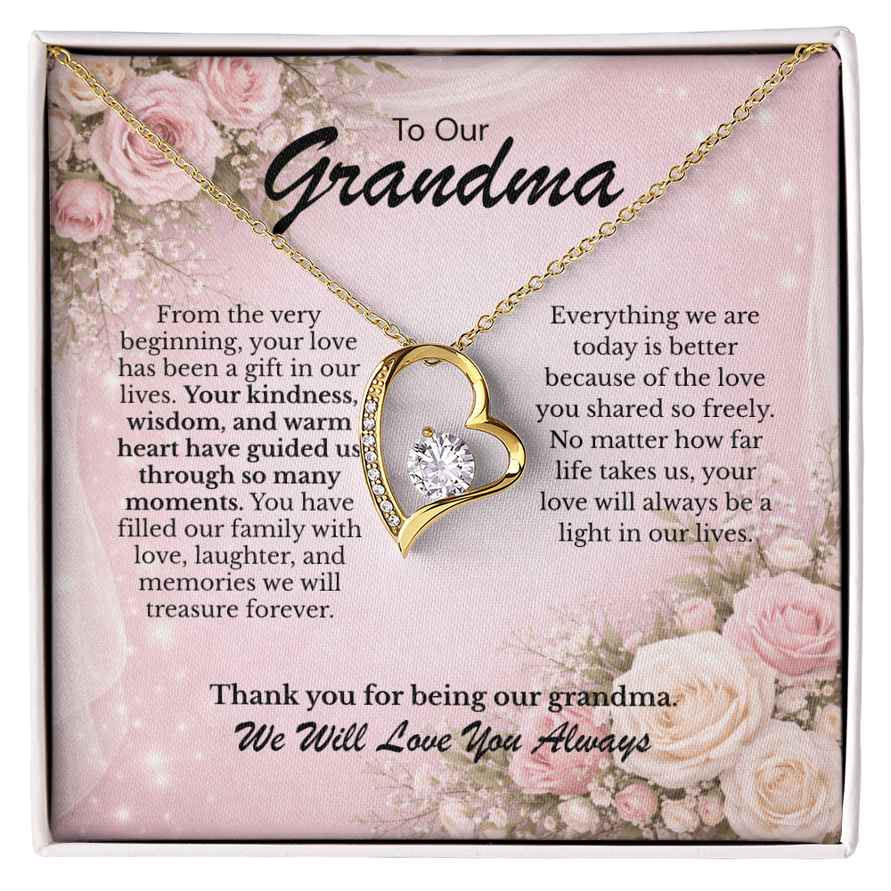 Grandma – You Are Our Heart jewelry gift - Sentimental Gift