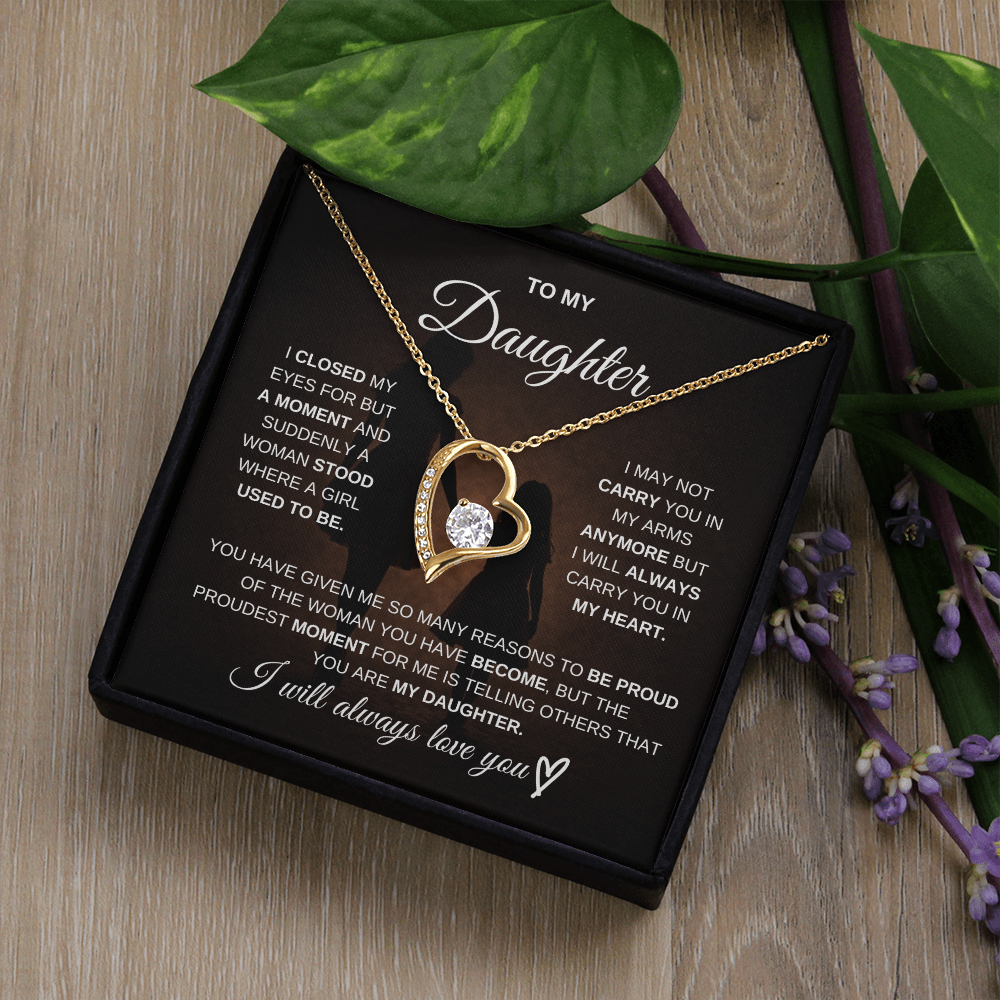 To My Daughter – I Will Always Be There for You 💖 | Necklace Gift from Mom