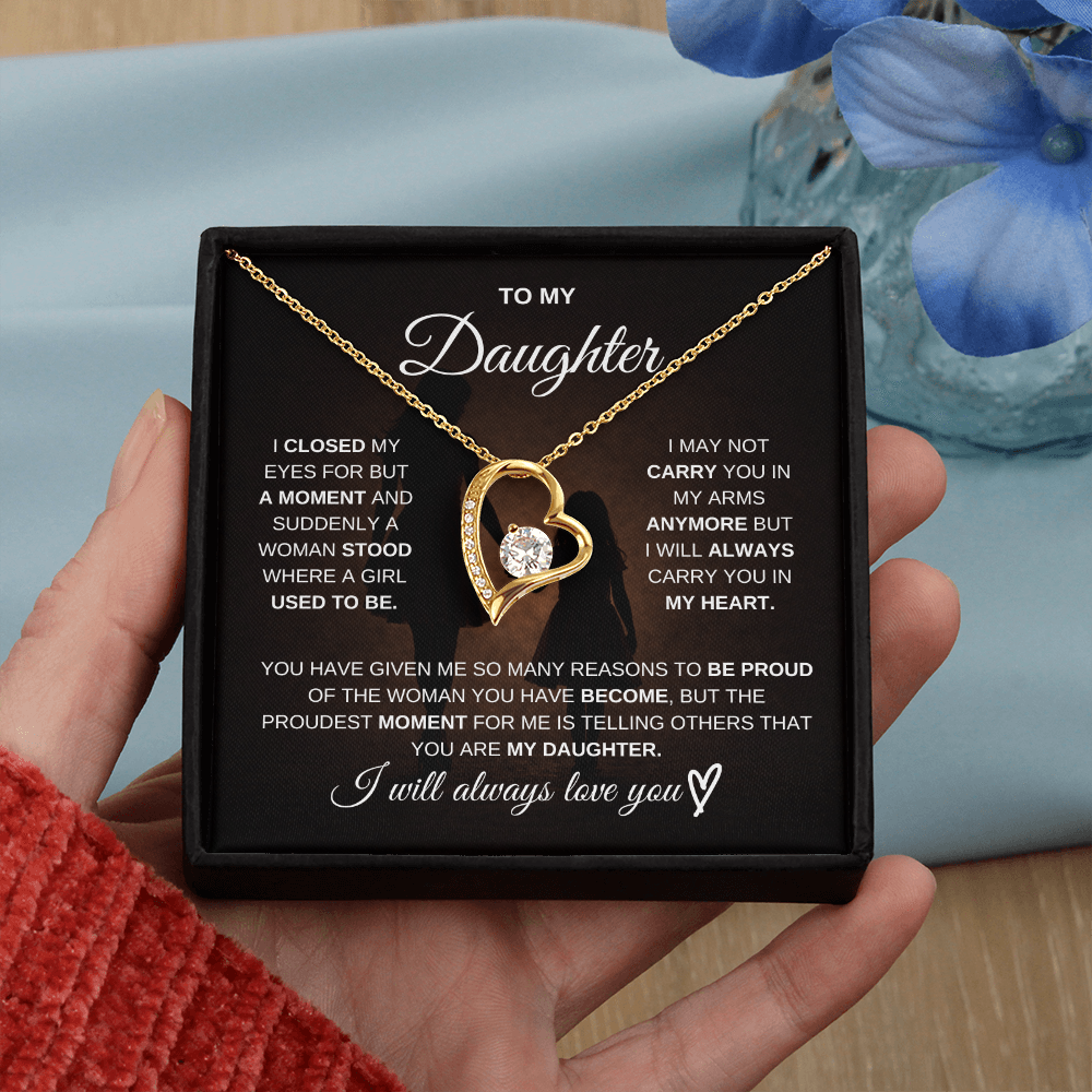 To My Daughter – I Will Always Be There for You 💖 | Necklace Gift from Mom