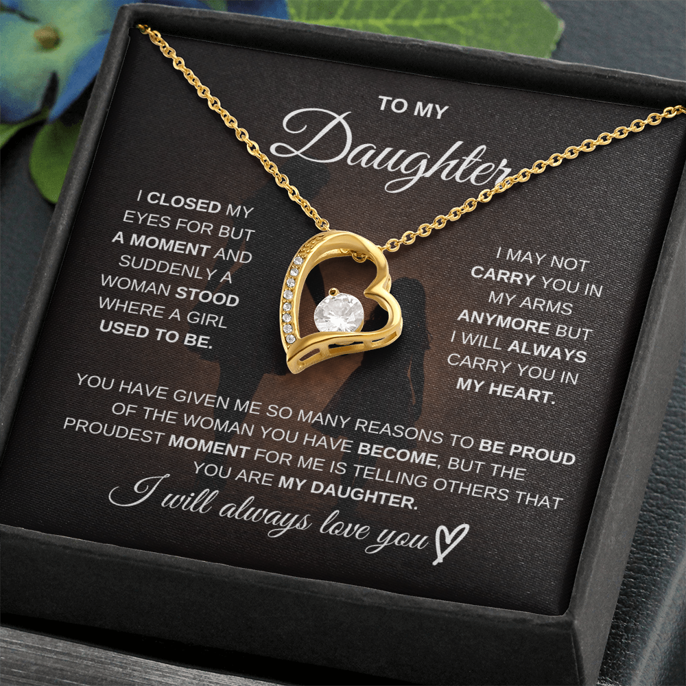 To My Daughter – I Will Always Be There for You 💖 | Necklace Gift from Mom