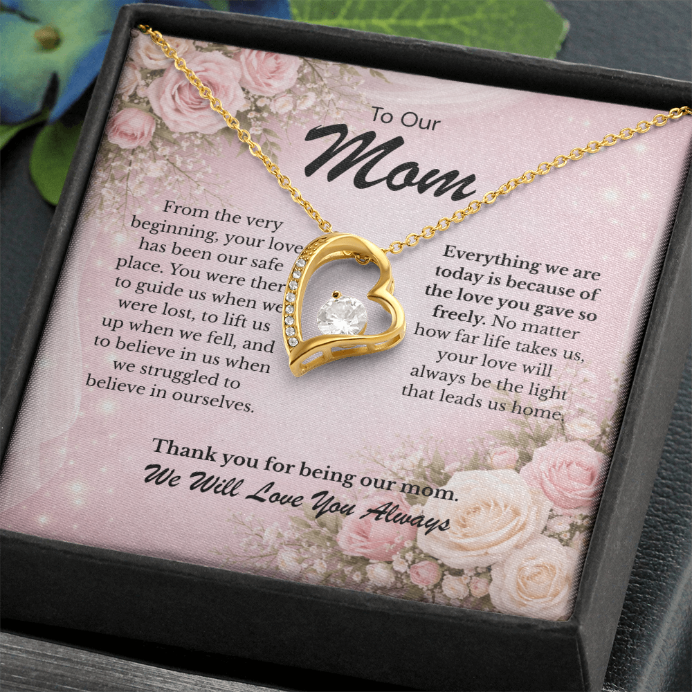 Forever Love Necklace from Her Children keepsake for Mom