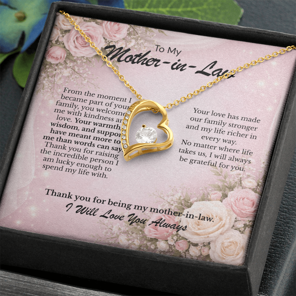 Forever Love Necklace Gift keepsake for Mother-in-Law