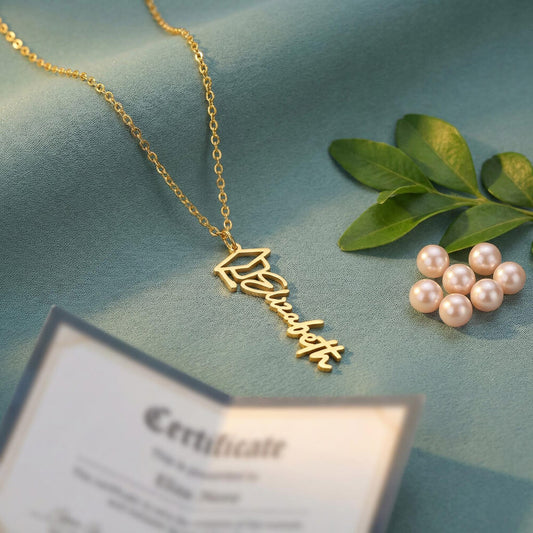 Graduation Gift for Daughter from Mom & Dad – Personalized Graduation Name Necklace – To Our Brilliant Daughter – Class of 2026 Jewelry