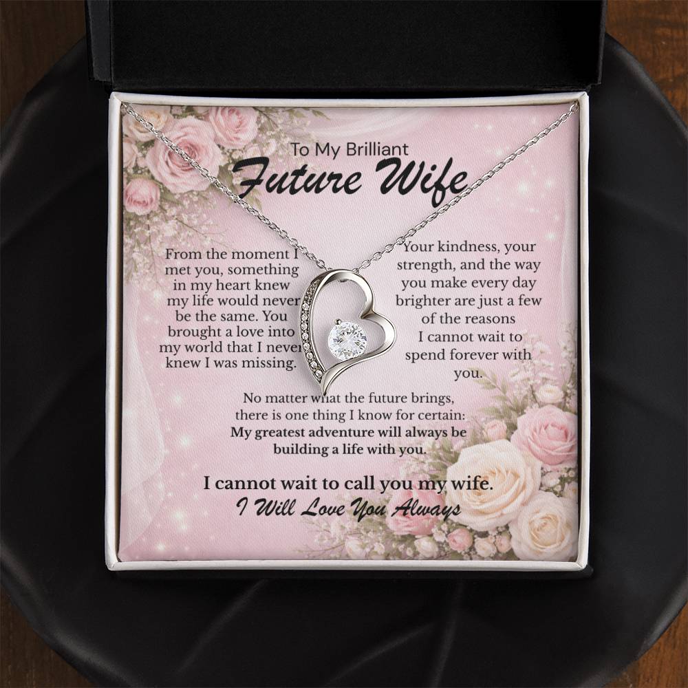 To My Brilliant Future Wife – You Are My Greatest Blessing 💖 | Romantic Necklace Gift