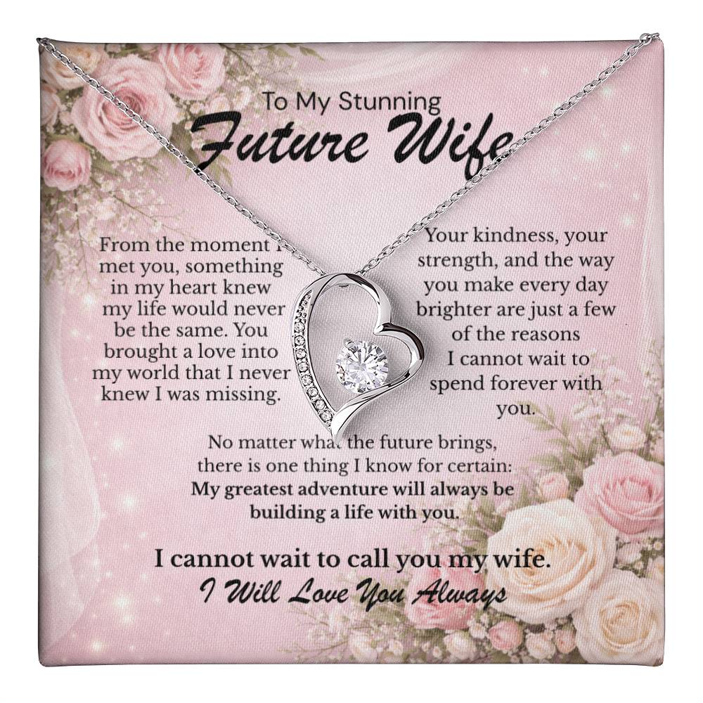 To My Stunning Future Wife – I Can’t Wait to Spend My Life with You 💖 | Romantic Necklace Gift